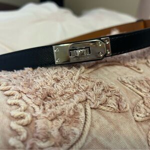 Black faux Leather Belt